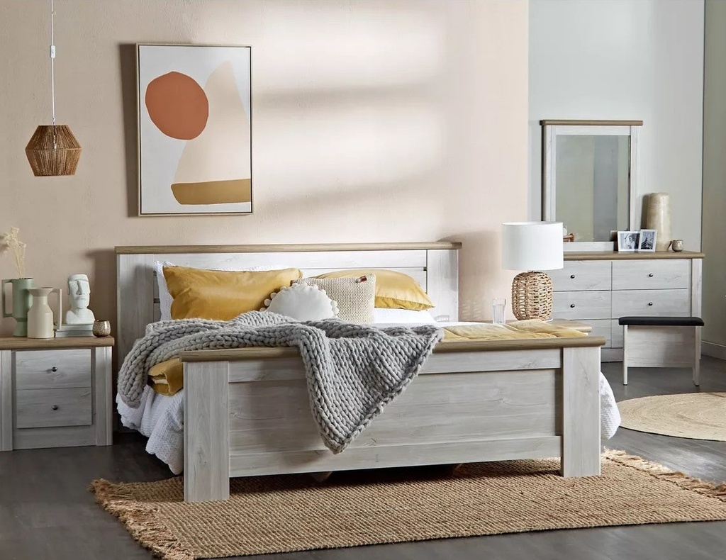 [A000102K00005] MARCH KING BEDROOM SET WITHOUT WARDROBE