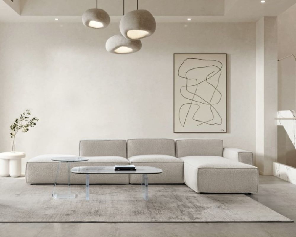 [C0550100127] CLOUDS CORNER SOFA SET 