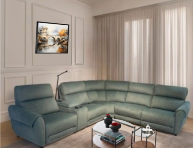 [C0550100135] SAVANA RECLINER SOFA CORNER SET