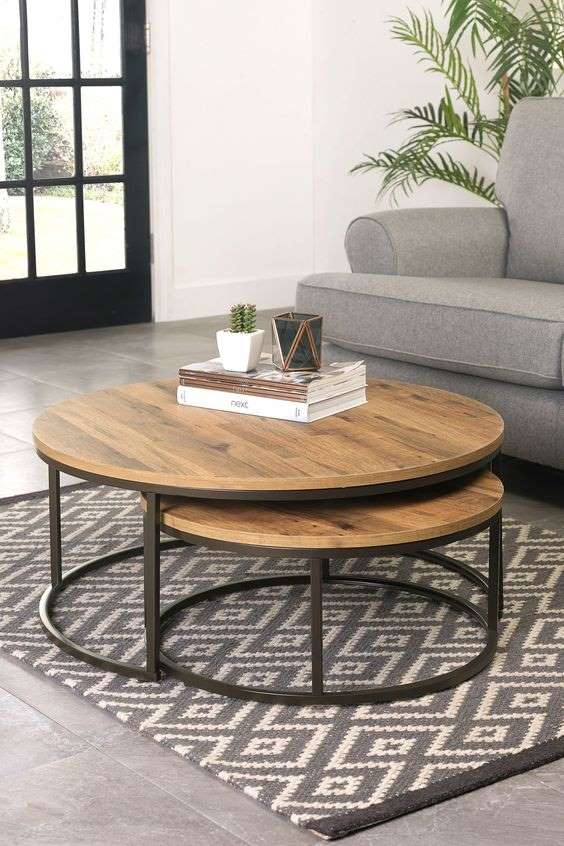 [D0200100041] MIAMI COFFEE TABLE SET 2 PCS