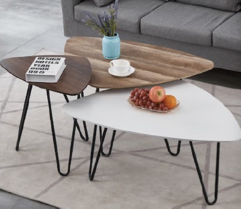 [D0200100044] RAYA COFFEE TABLE SET 3 PCS