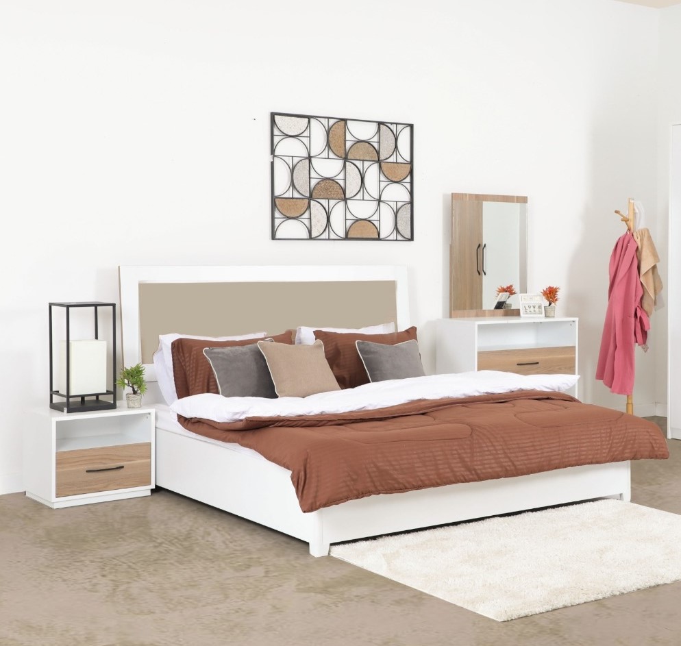 [A000203K00012] RUBY KING BEDROOM SET WT WARDROBE