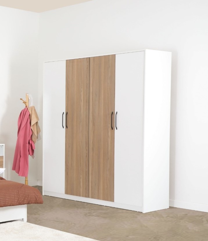 [A0410300246] RUBY 4 DOOR WARDROBE 