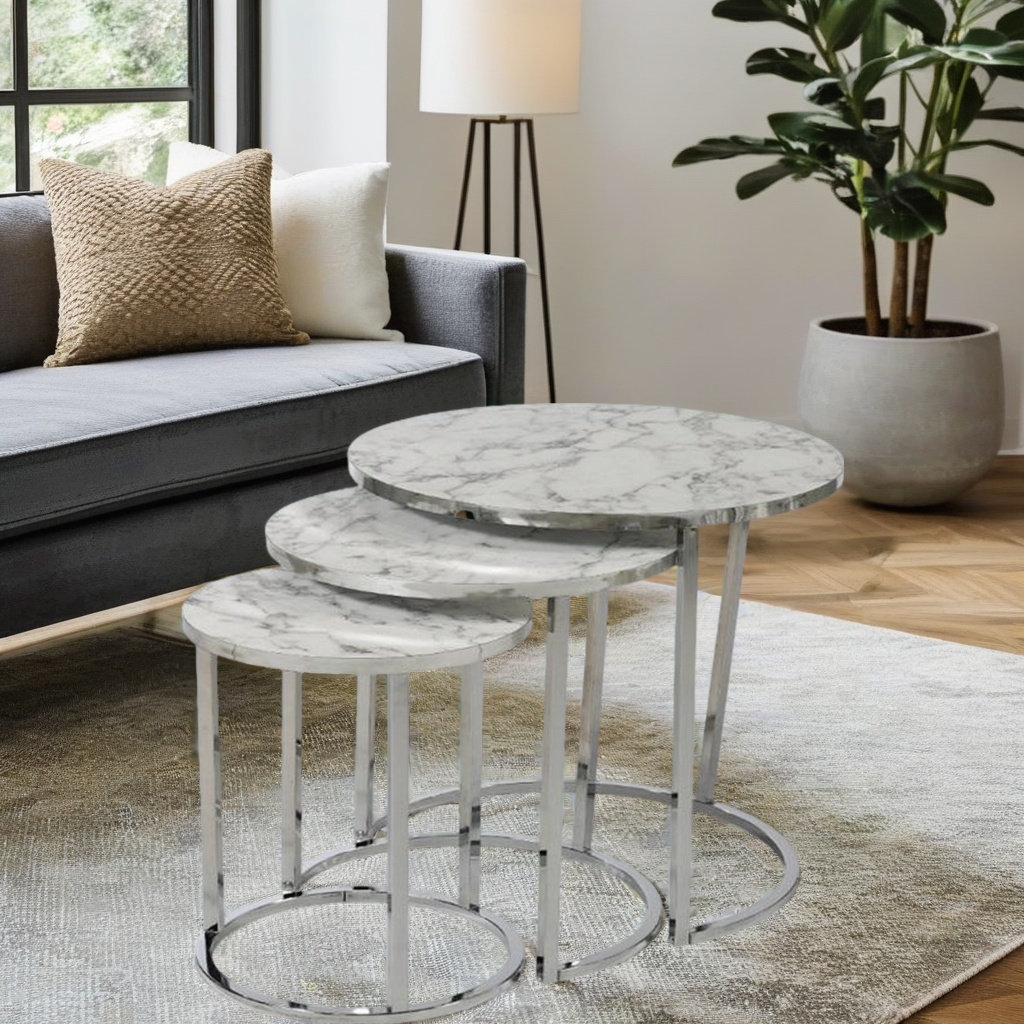 [D025030118] CONRAN 3 NESTING TABLE
