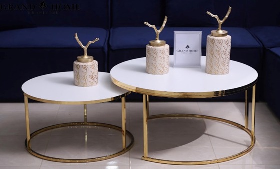 [D025030121] OLSEN MIDDLE TABLE 2 PCS 