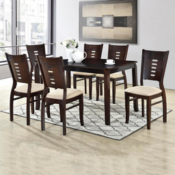 [B0250200009] REVIERA  DINING TABLE 6 SEATS
