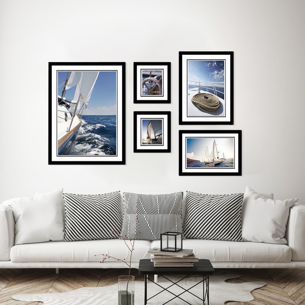 [X0010100227] SAIL WALL ART SET 5 PCS