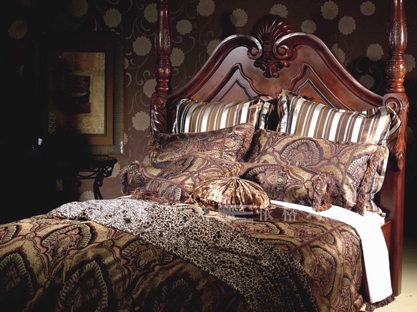 [Q0200100023] KING SIZE BED COVER 4 PCS