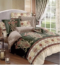 [Q0200100085] 5 PCS CLARITA KING SIZE BED COVER