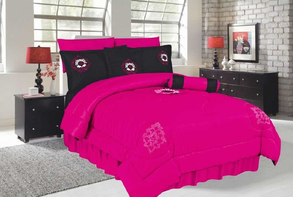 [Q0300100001] QUEEN SIZE BED COVER 8 PCS DREB1001