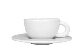 [Z0680400001] MOON WHITE COFFEE COUP WITH SAUCER
