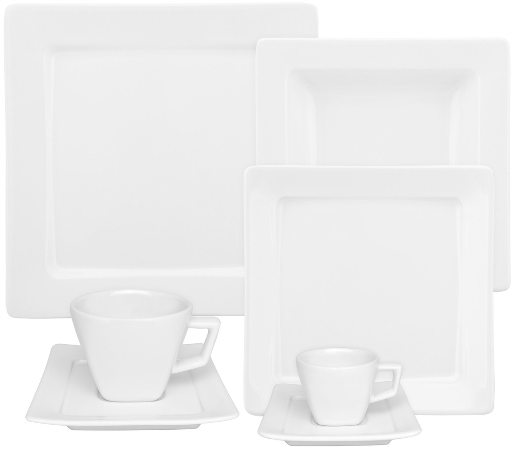 [Z0740400053] 42 PCS NARA WHITE DINNER SET