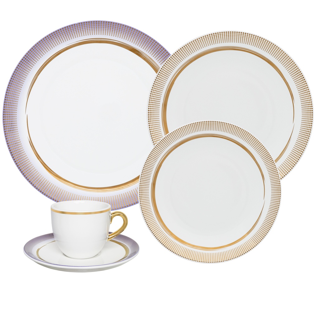[Z0740400111] 30 PCS COUP GLAM DINNER SET