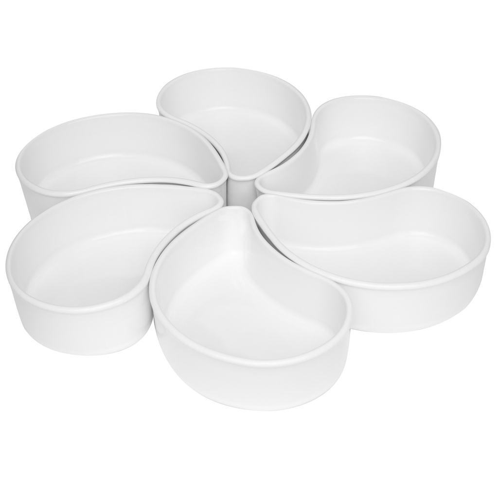 [Z0740400145] 6 PCS MANGIARE APPETIZER FLOWER SET