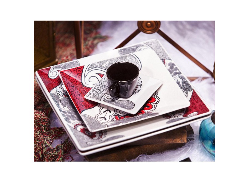 [Z0840400011] QUARTIER BOHO TEA CUP WITH SAUCER