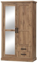 [A0310200017] BRAXTON 1911-2 DOORS WARDROBE WITH 2 MIRRORS