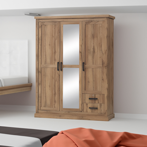 [A0310200020] BRAXTON 3 DOORS WARDROBE 
