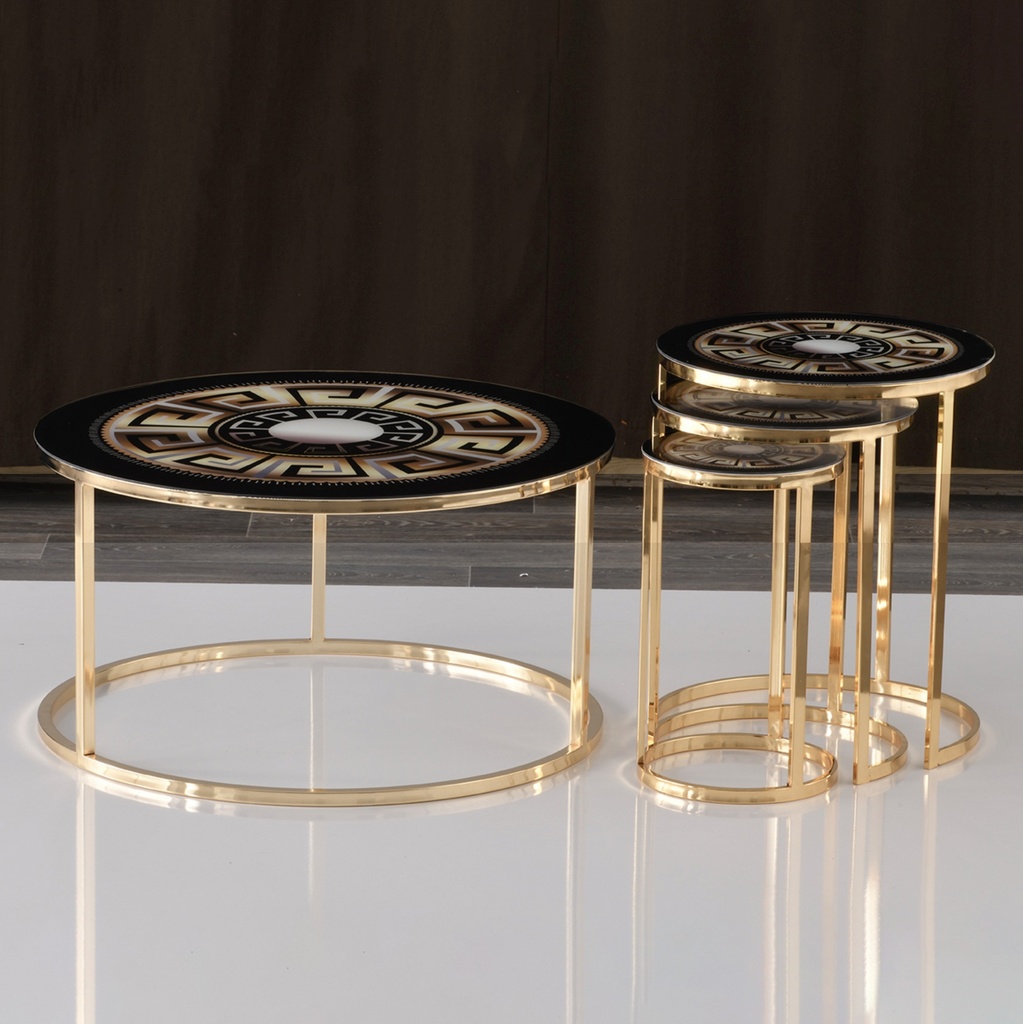 [D0200300061] NIL 02 NESTING TABLES SET 4 PCS