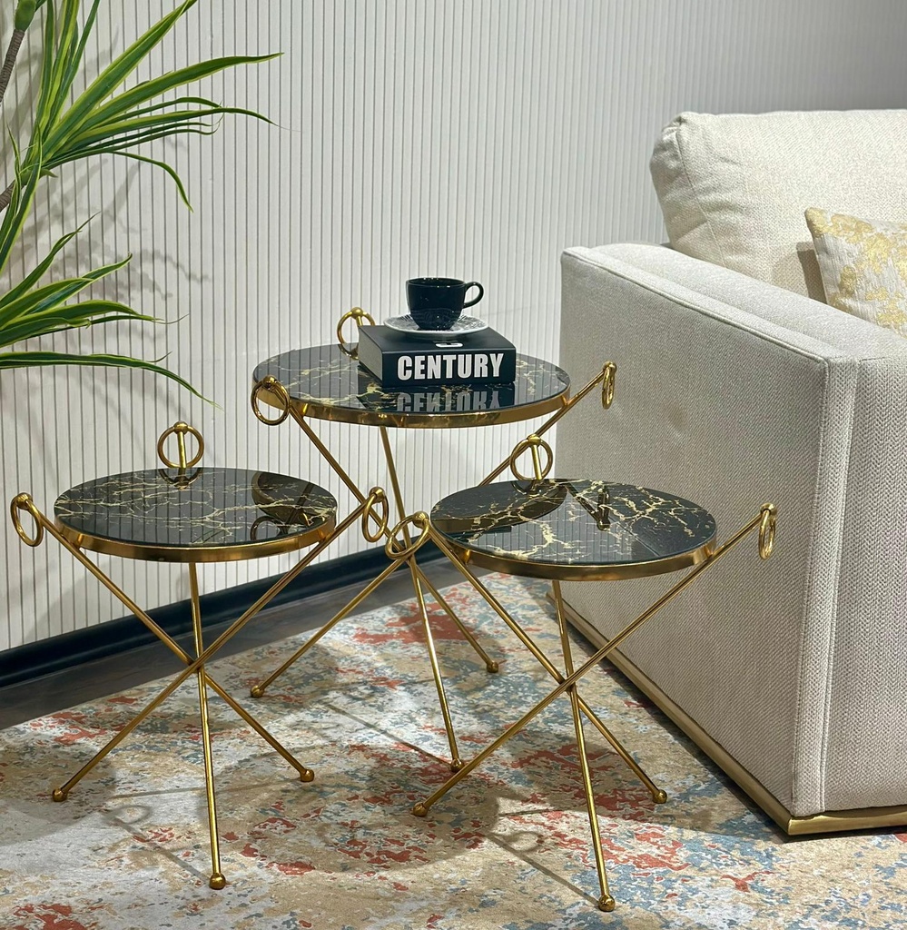 [D0200300062] KUBELI  04 NESTING TABLES 3 PCS