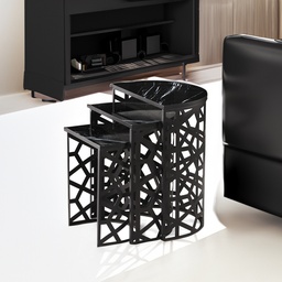 [D0200300063] 3 PCS YARIM AY 01 NESTING TABLE